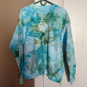 Dye Happy Unisex Tie-Dye Crewneck Sweatshirt. Size Medium.